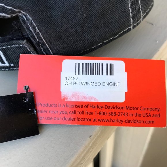 HD Harley Davidson Winged Engine 1903 Baseball Hat - Picture 11 of 12